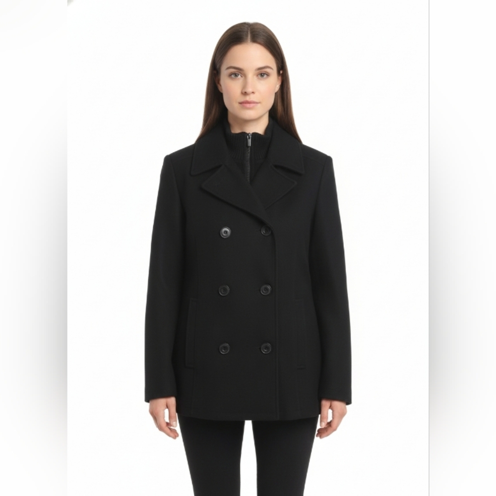 Reaction Kenneth Cole Women's Black Peacoat